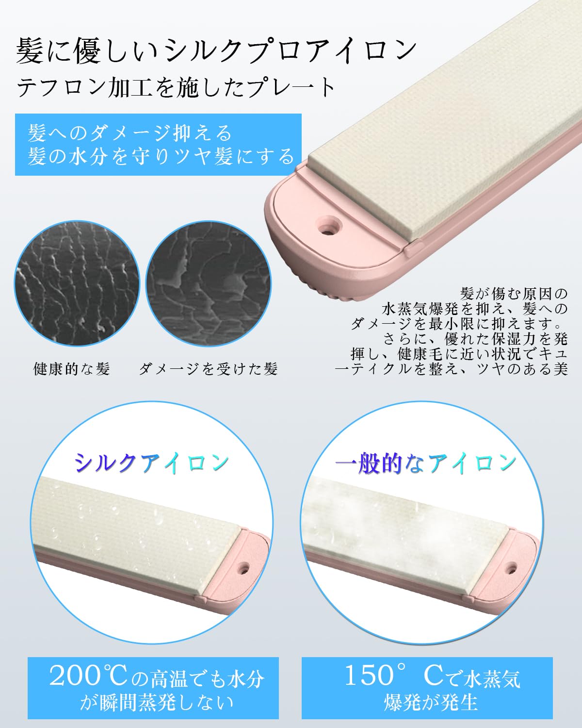 Amazon.co.jp: IOFVSSI ストレートアイロン ミニ ヘアアイロン 28mm